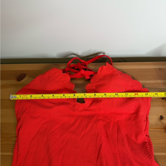 Jessica Simpson orange one piece bathing suit size small - Picture 4 of 6